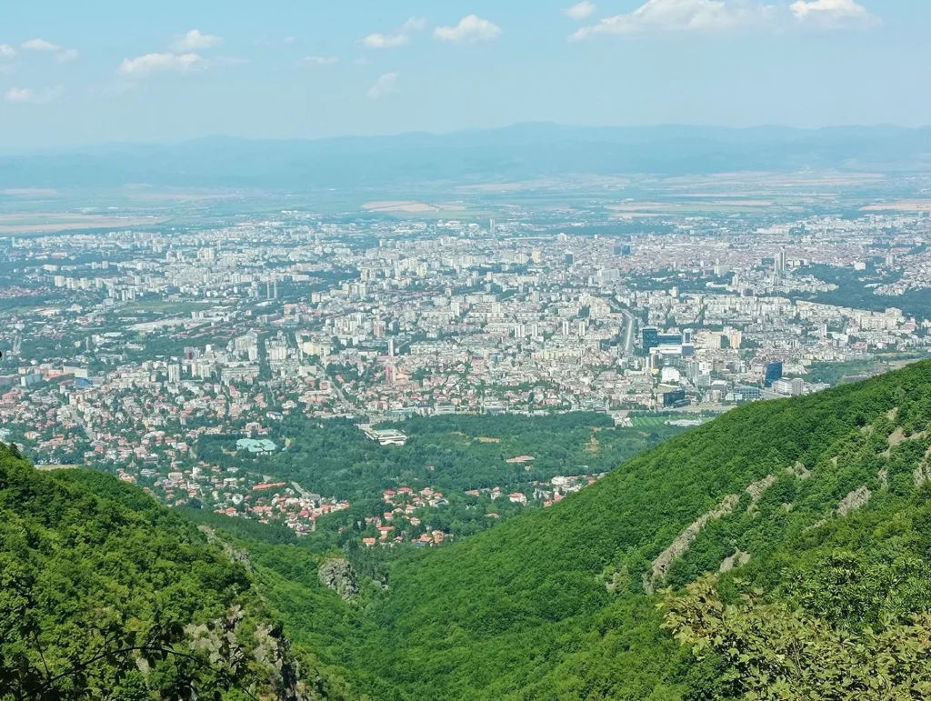 Гледка към София от Витоша